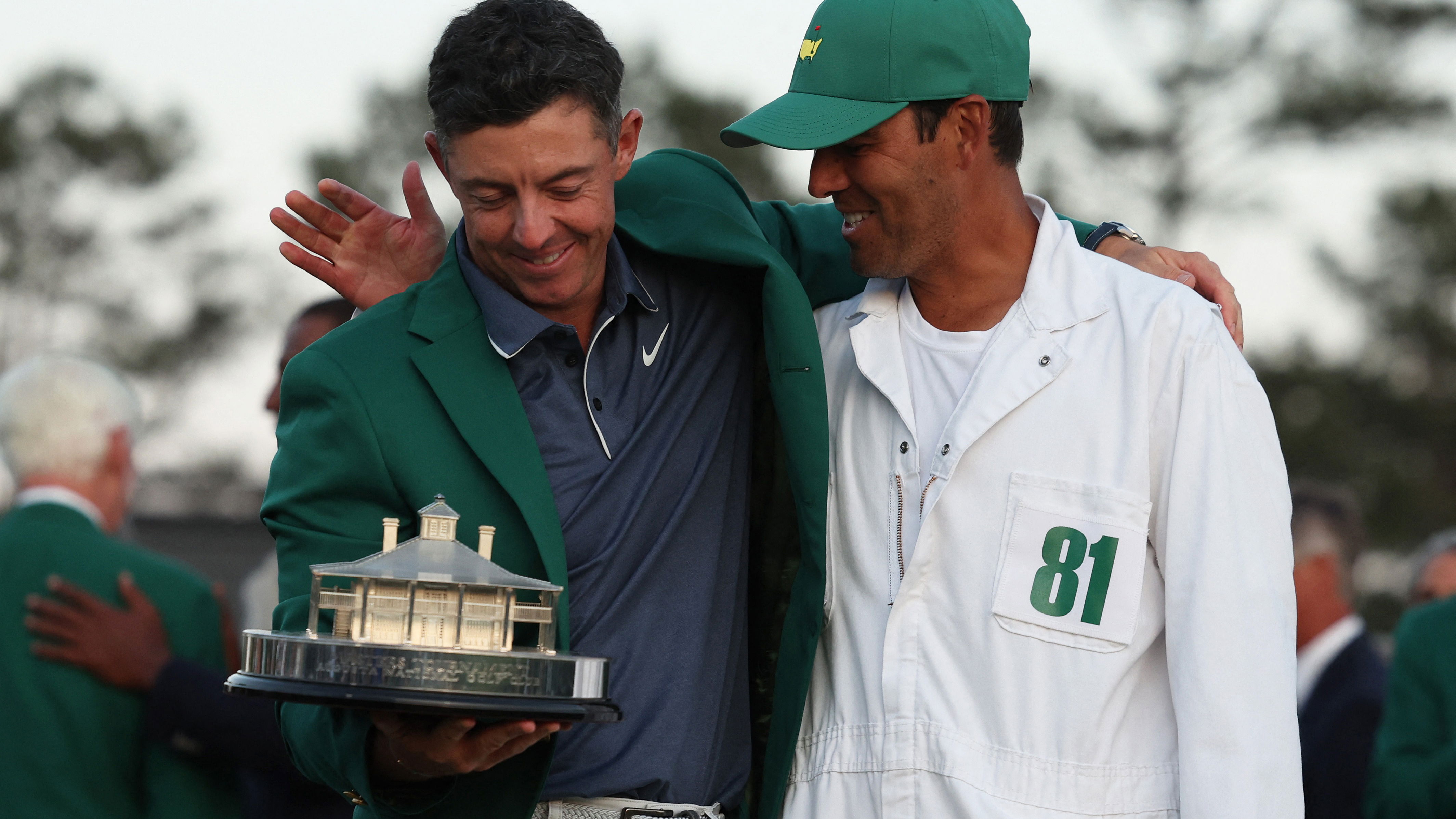 Rory McIlroy and his caddie